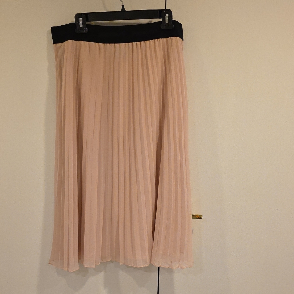DKNY Pleated Skirt Pink/ Cream